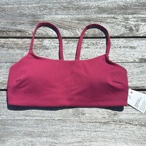 Lululemon Wunder Train Strappy Racer Bra Magenta Smoke Pink size 8 NWT sports
